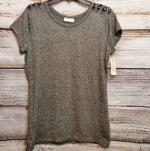 NWT Bobbie Brooks Cold Shoulder Shirt